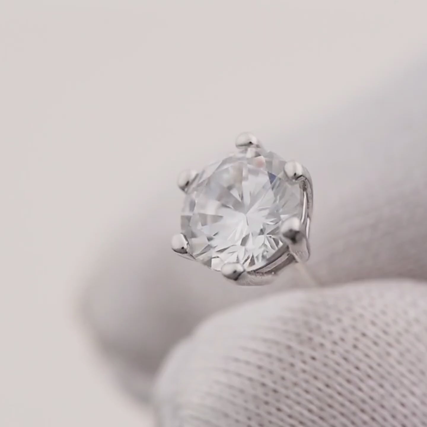 ACOBSVOW sterling silver 6mm stud earrings video